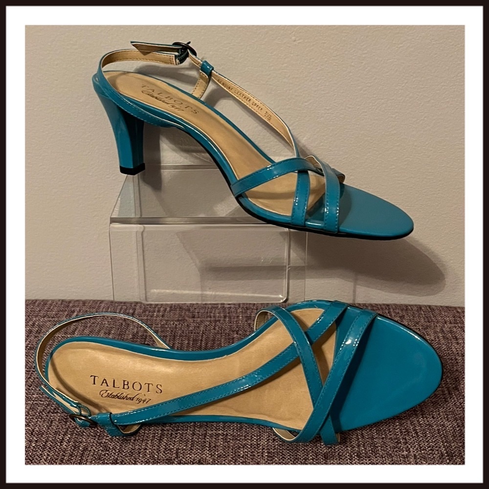 Talbots blue heels SZ 8.5